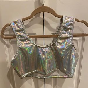 Metallic top! Great for themed parties/Halloween!